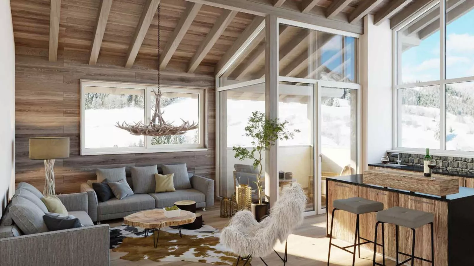 Chalet Kolibri-Living room
