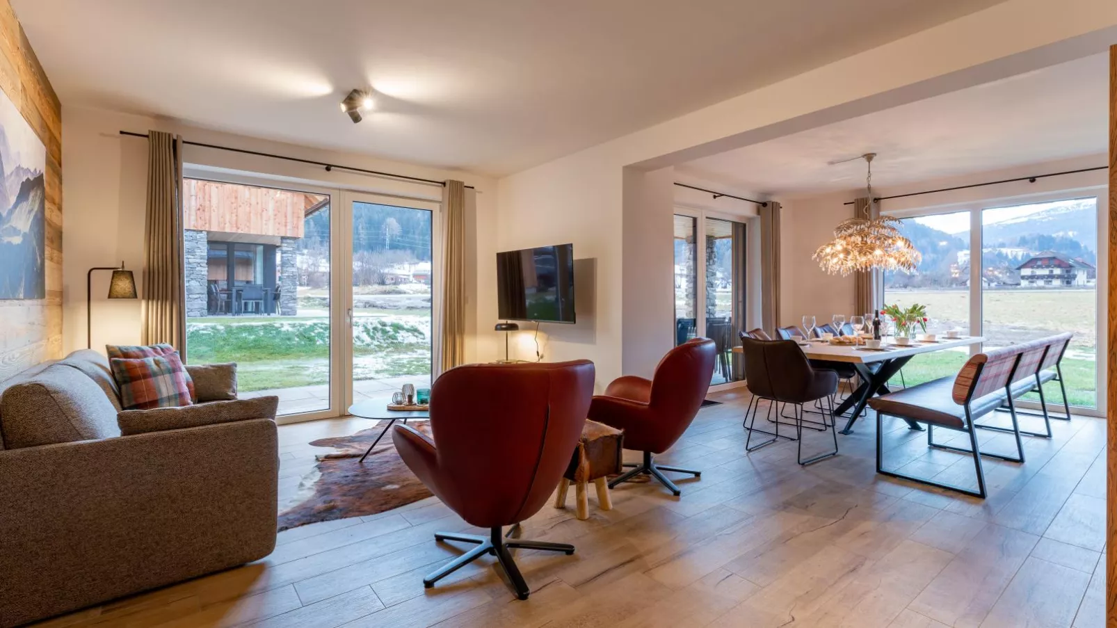 Mountain Chalet Krek Wak Wou-Living room