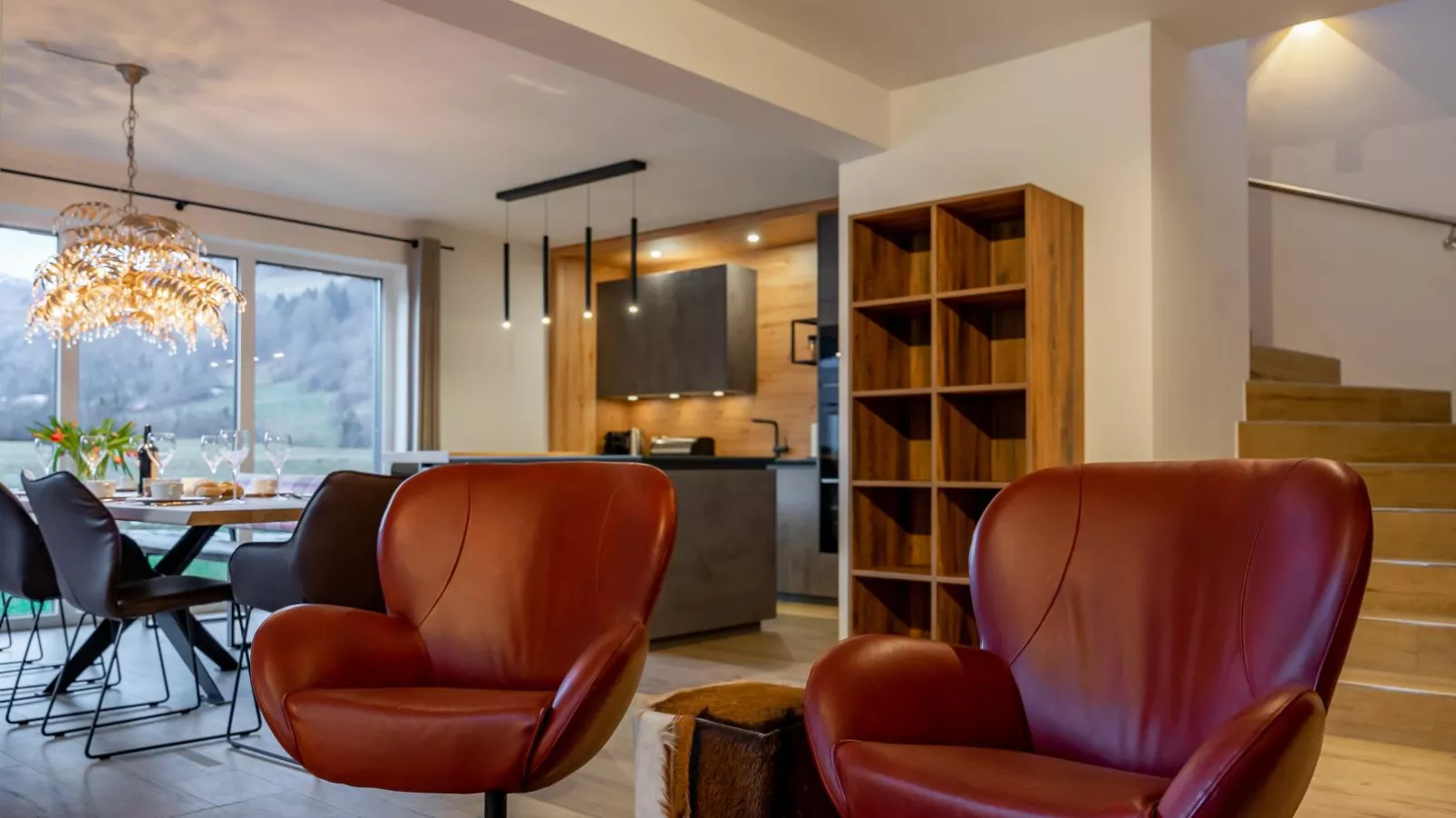 Mountain Chalet Krek Wak Wou-Living room