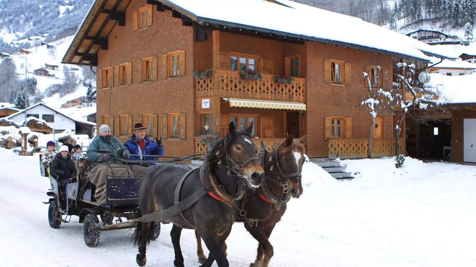 Landhaus Barbara-Außenbereich Winter