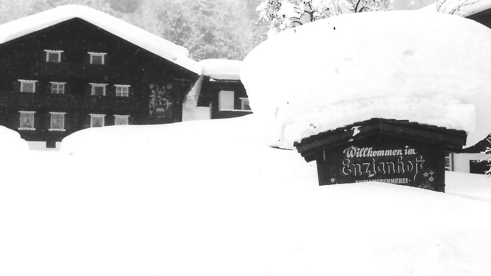 Enzianhof-Außenbereich Winter