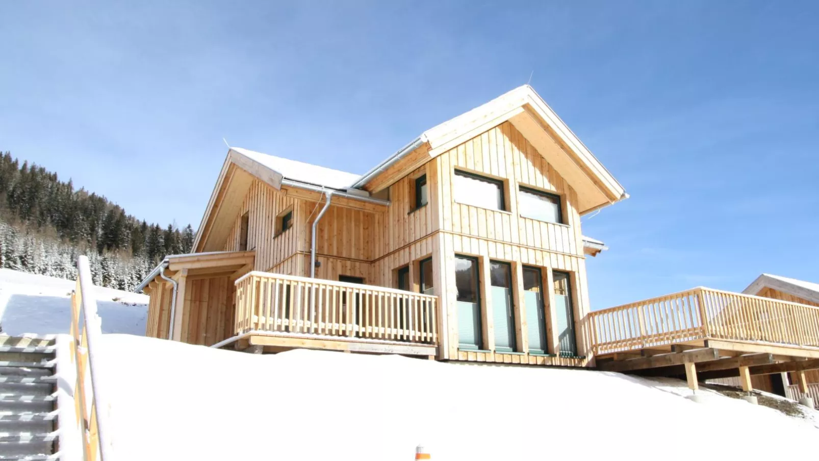 Lachende Eule-Exterior winter