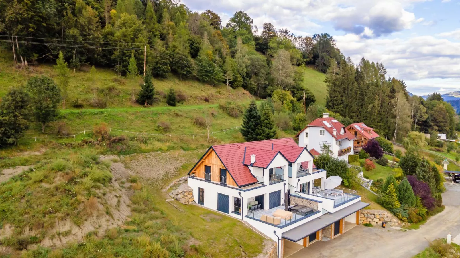 Doppellodge-Außenbereich Sommer