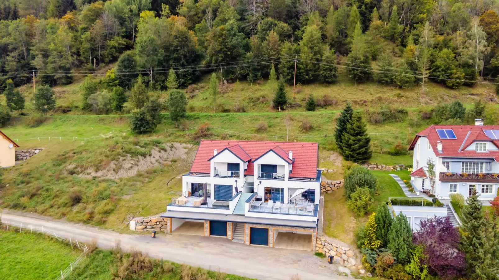 Doppellodge-Außenbereich Sommer