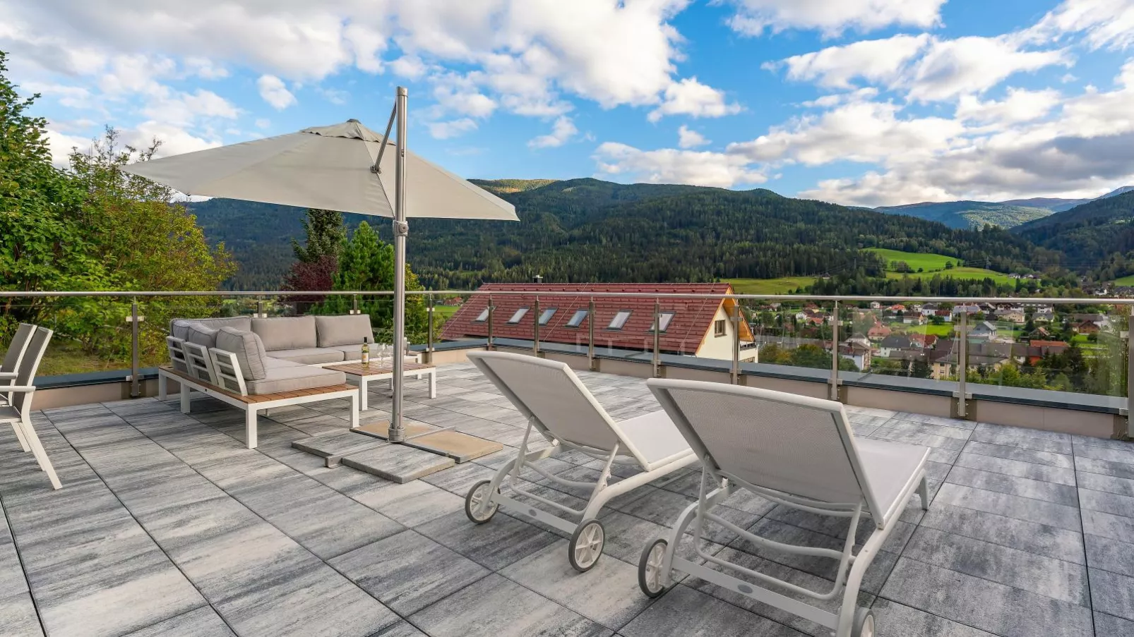 Doppellodge-Terrassenbalkon