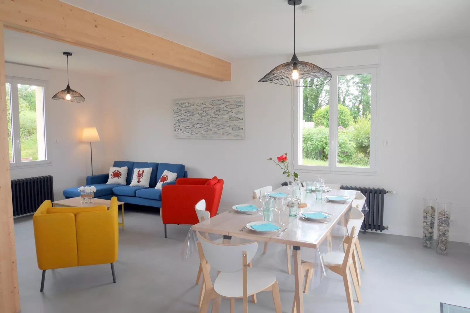 Ferienhaus St  Pabu-Salle à manger