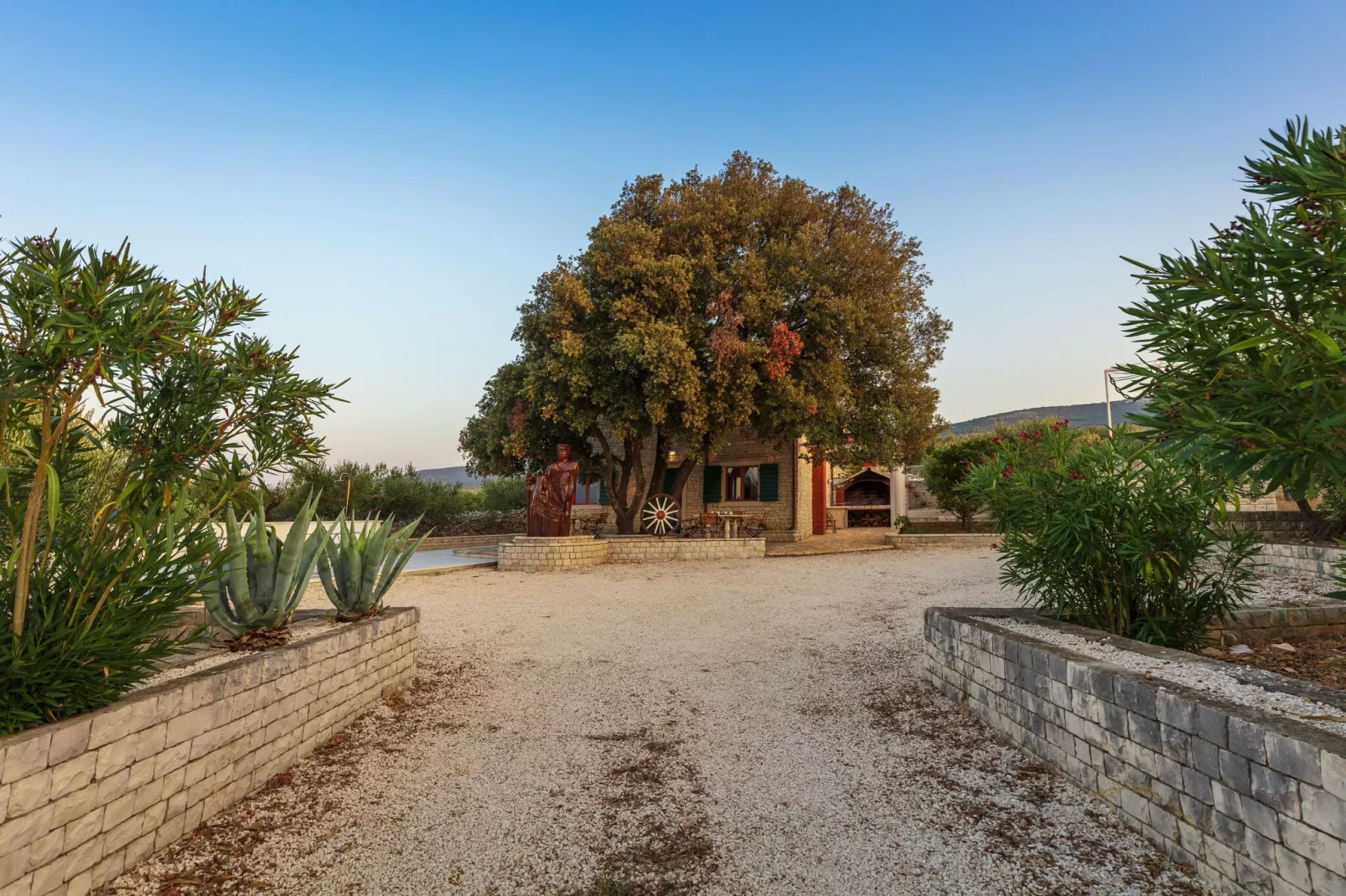 Villa Dubrava-Gardens summer