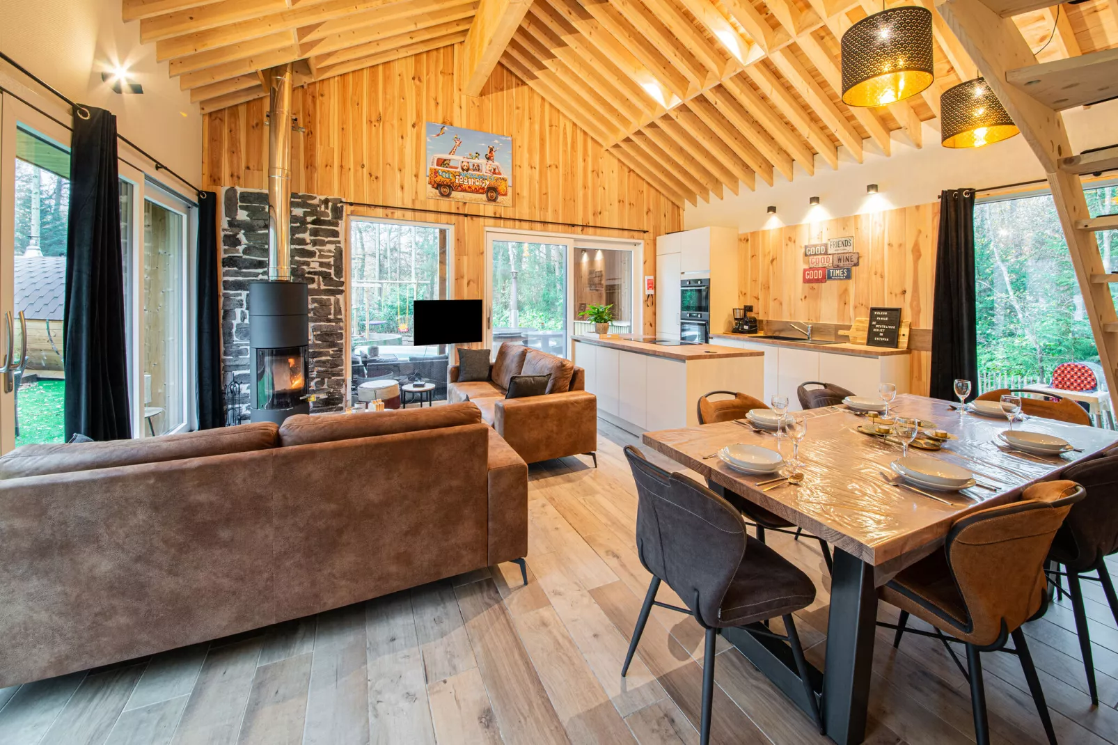 Chalet Interwood d'Oré-Living room