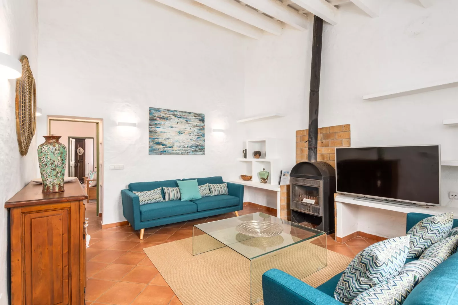 Casa Rural Llucasaldentet-Living room
