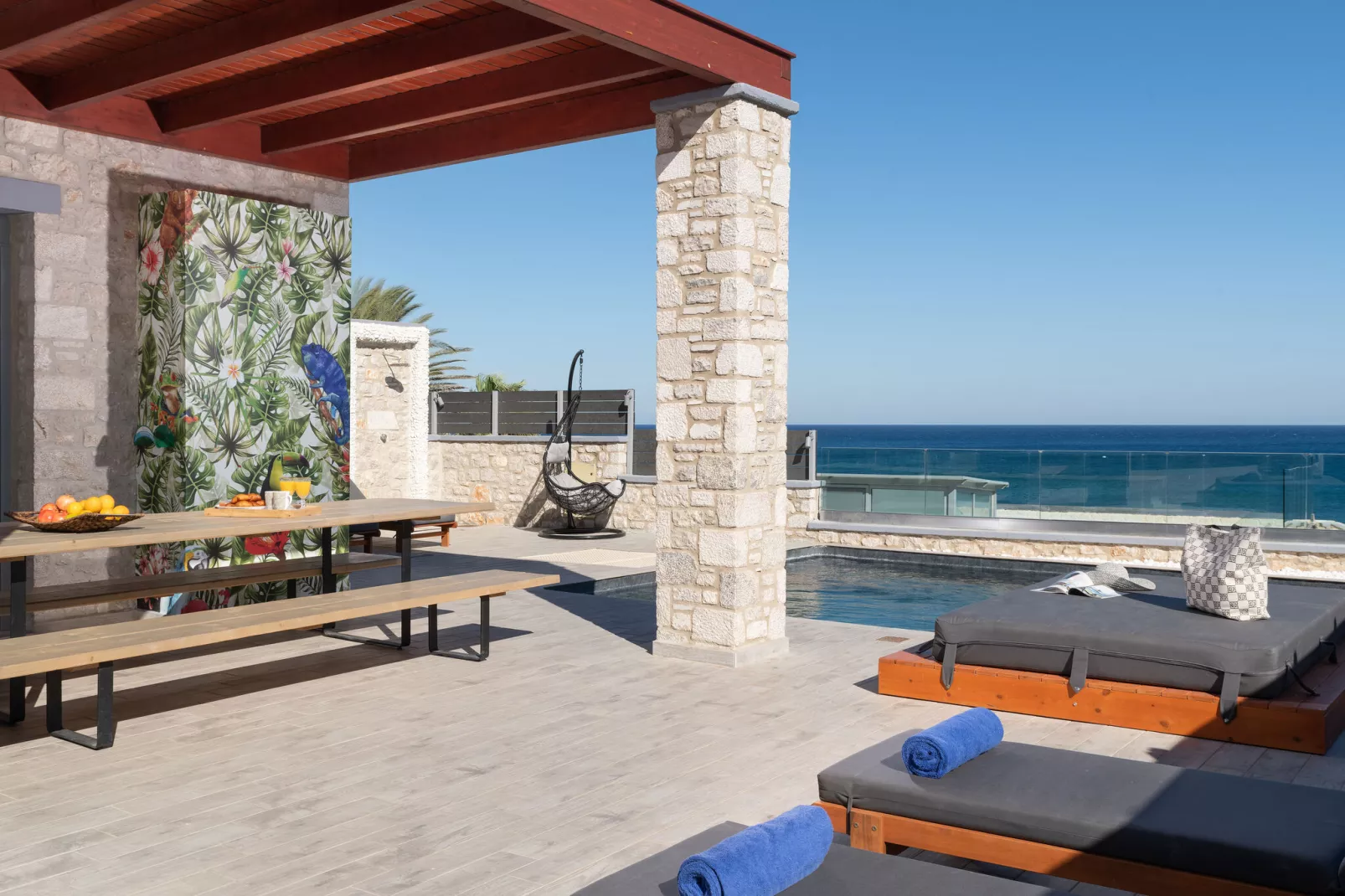 Villa Lachania-6-bedroom - Villa 3-Terrace balcony