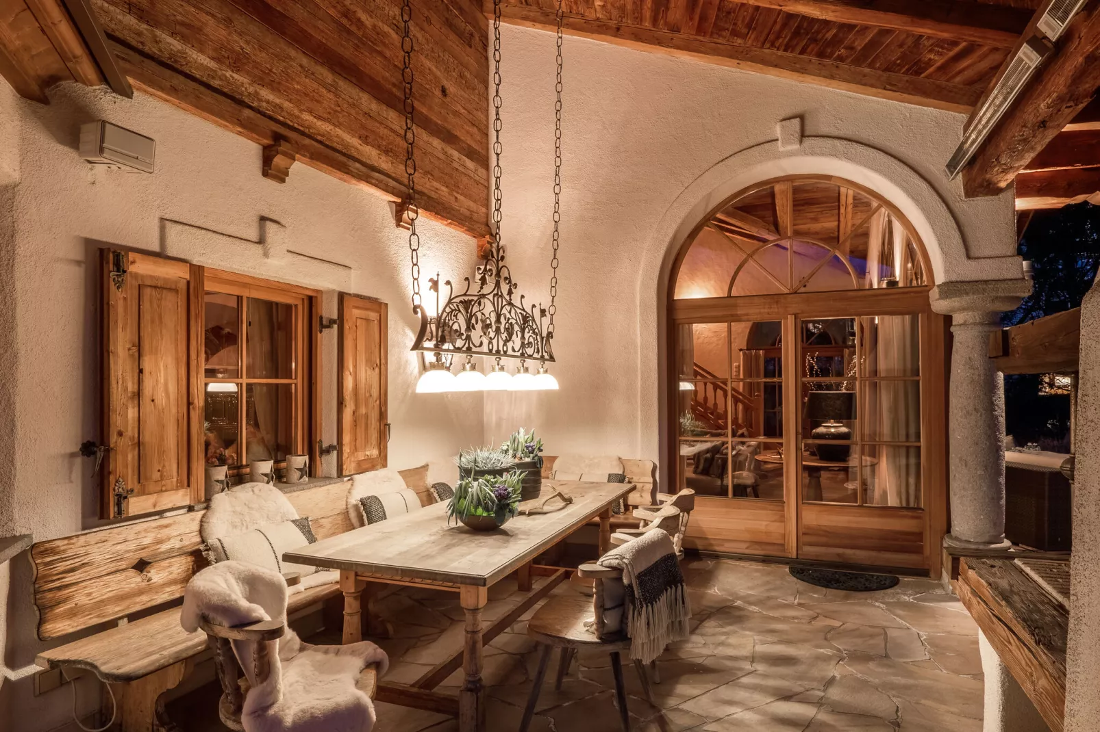 Luxury-Chalet in St Johann in Tirol-Terrace balcony