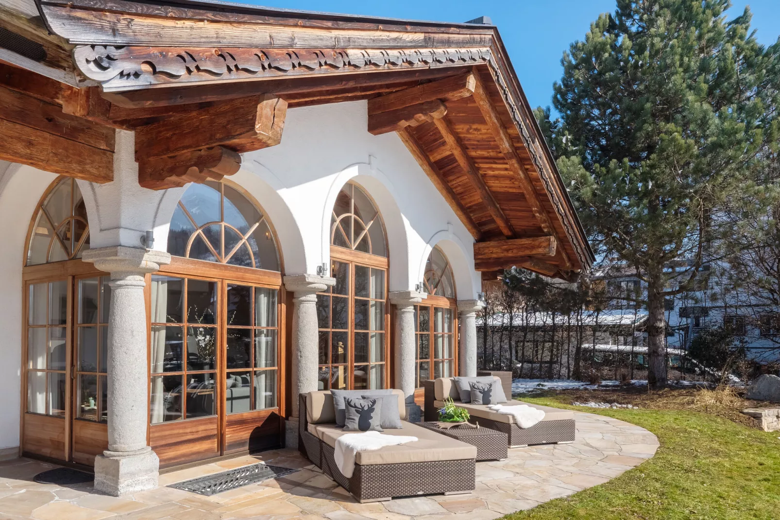 Luxury-Chalet in St Johann in Tirol-Gardens summer