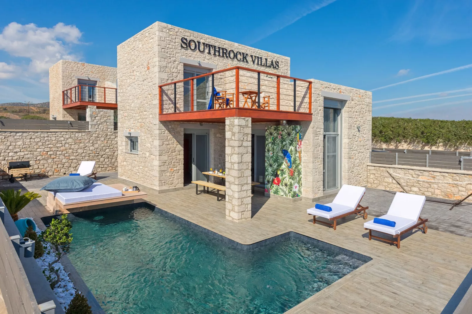 Villa Lachania-5-bedroom - Villa 1-Außenbereich Sommer