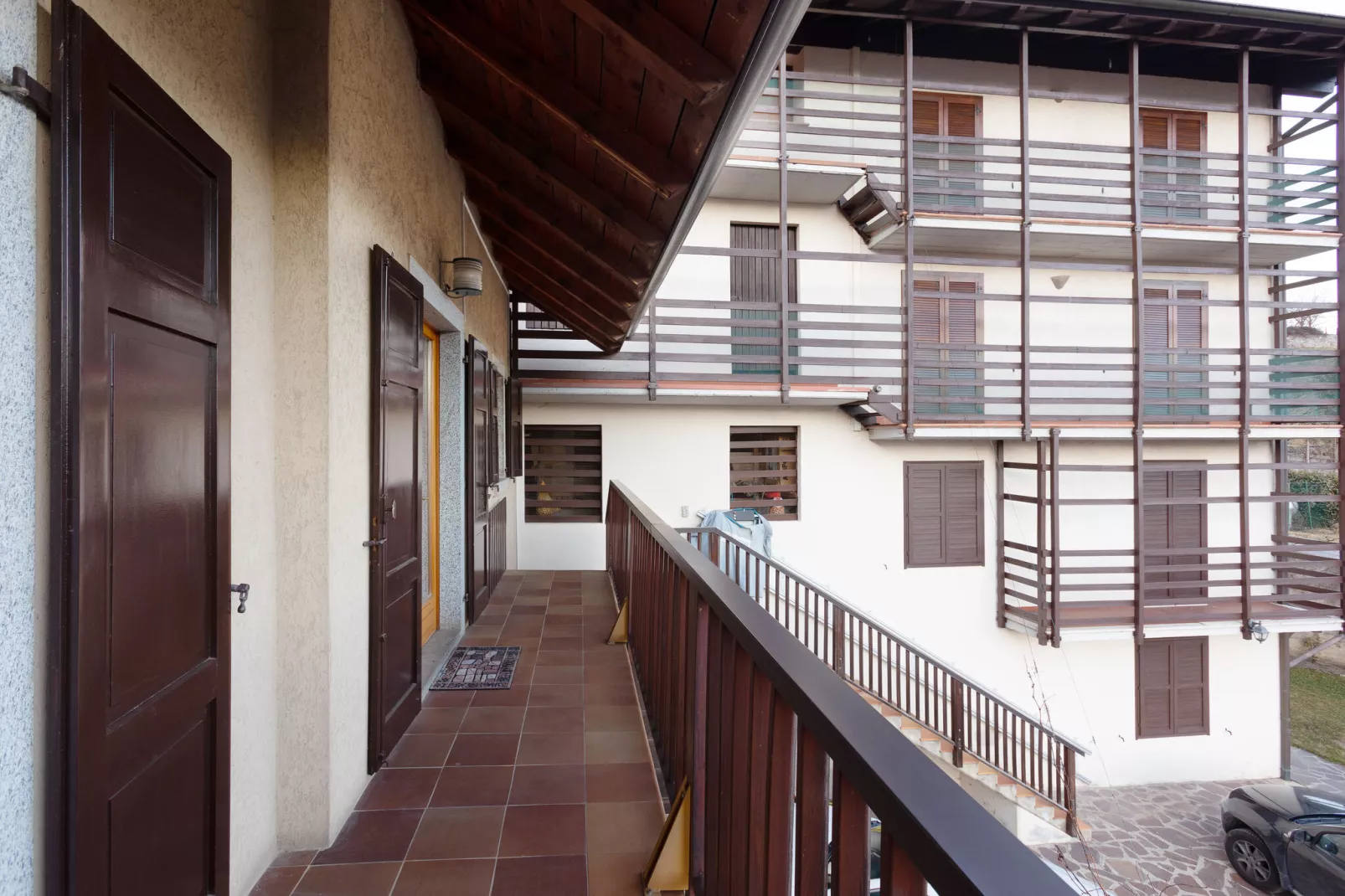 Casa Vacanze a Stenico-Terrassenbalkon