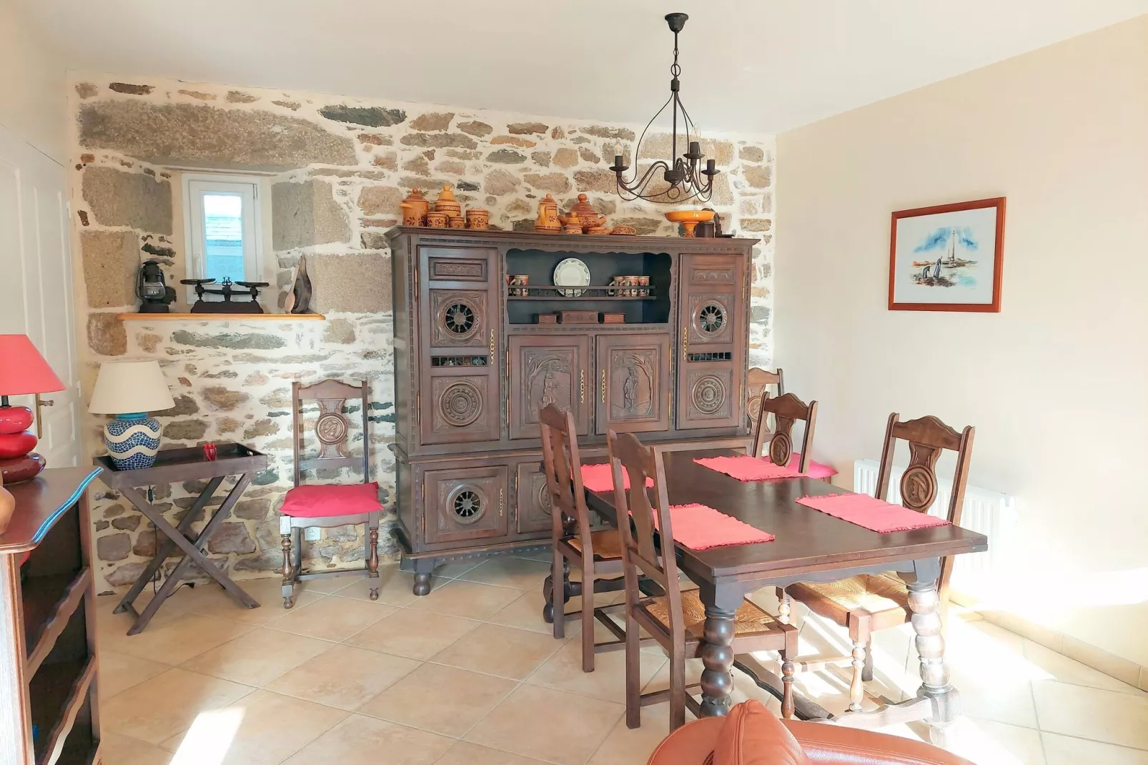Steinhaus in unmitelbarer Meernähe Lannilis-Dining room