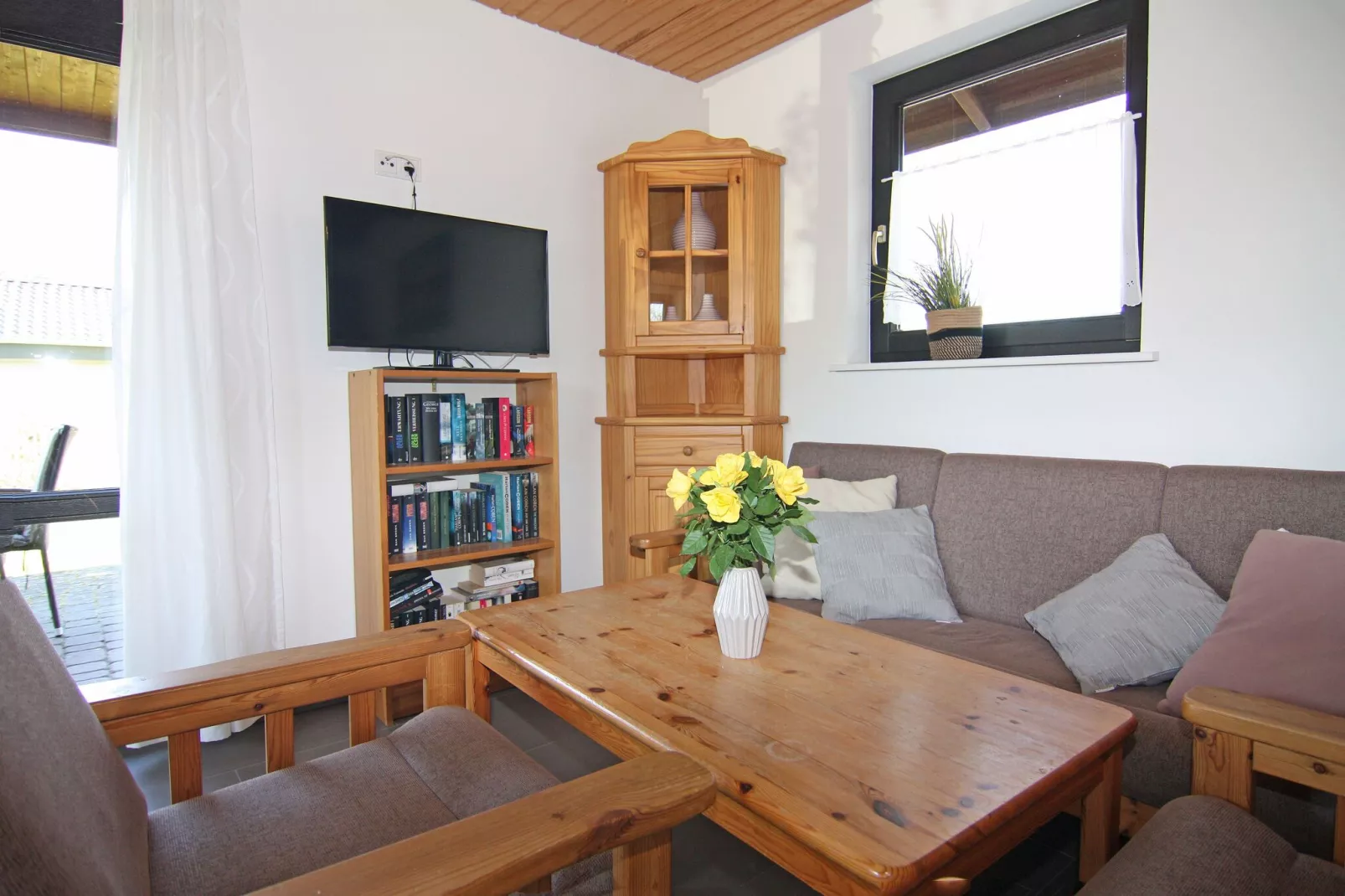 Blockhaus Damp-Wohnzimmer