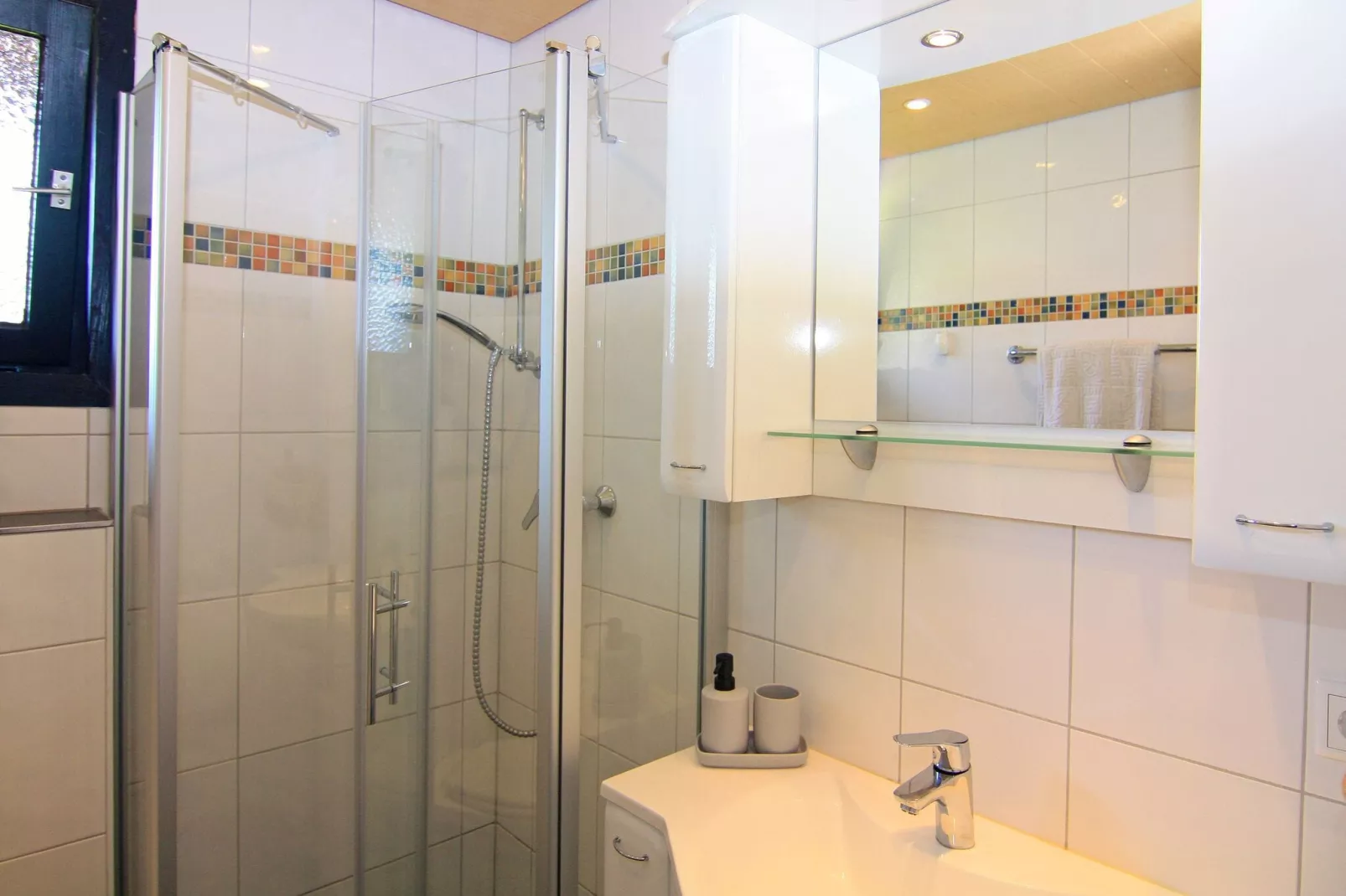 Blockhaus Damp-Badezimmer