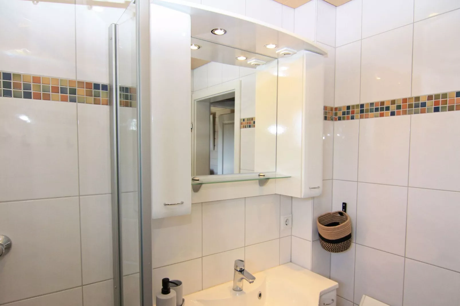 Blockhaus Damp-Badezimmer