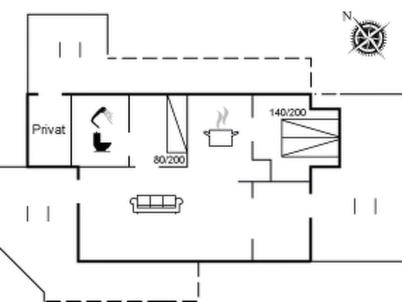 "Holger" - 50m from the sea-Inside