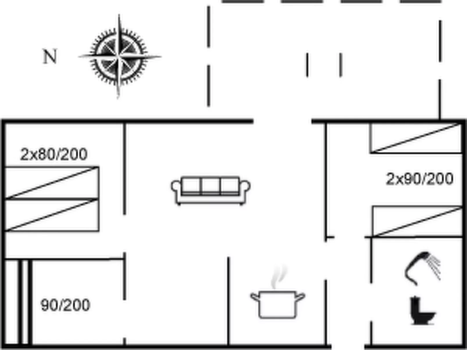 "Tom" - 125m from the sea-Inside
