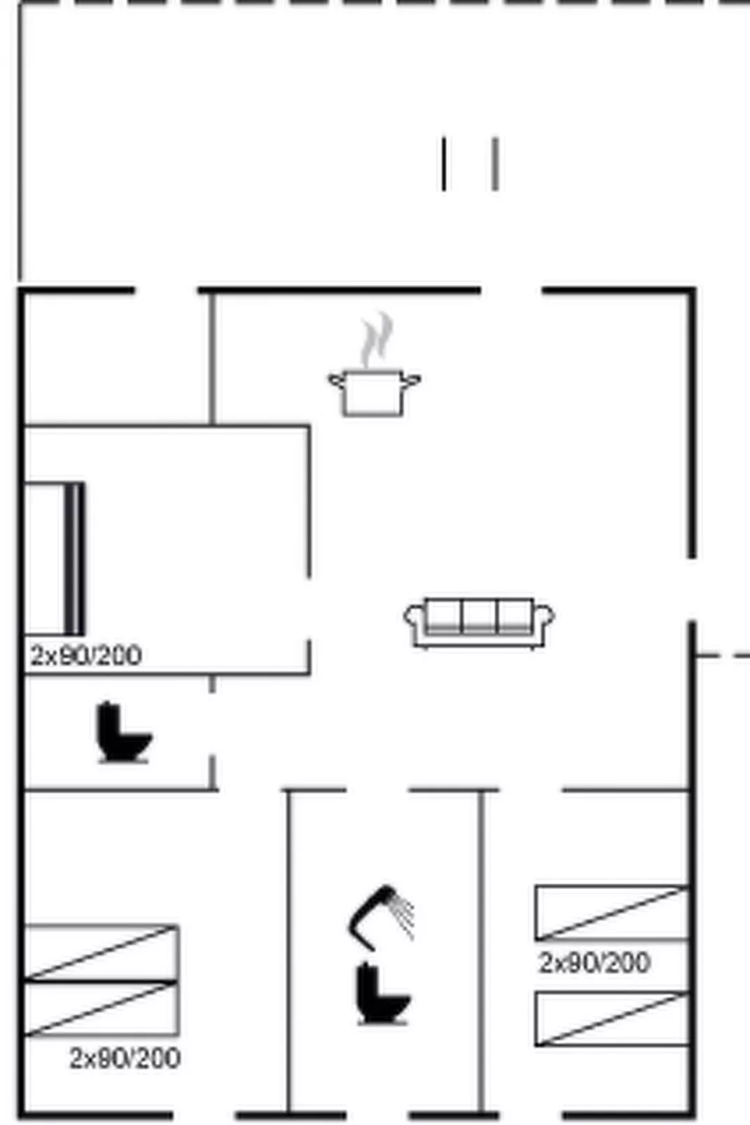 "Haralde" - 2.5km from the sea-Inside