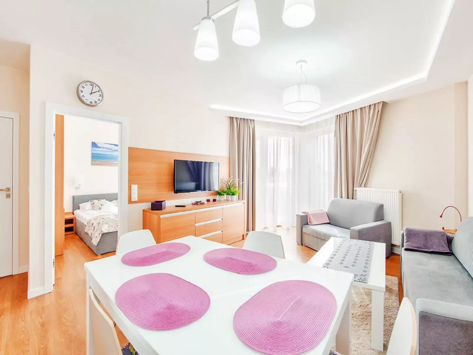 Kąty Rybackie Marina-Drinnen