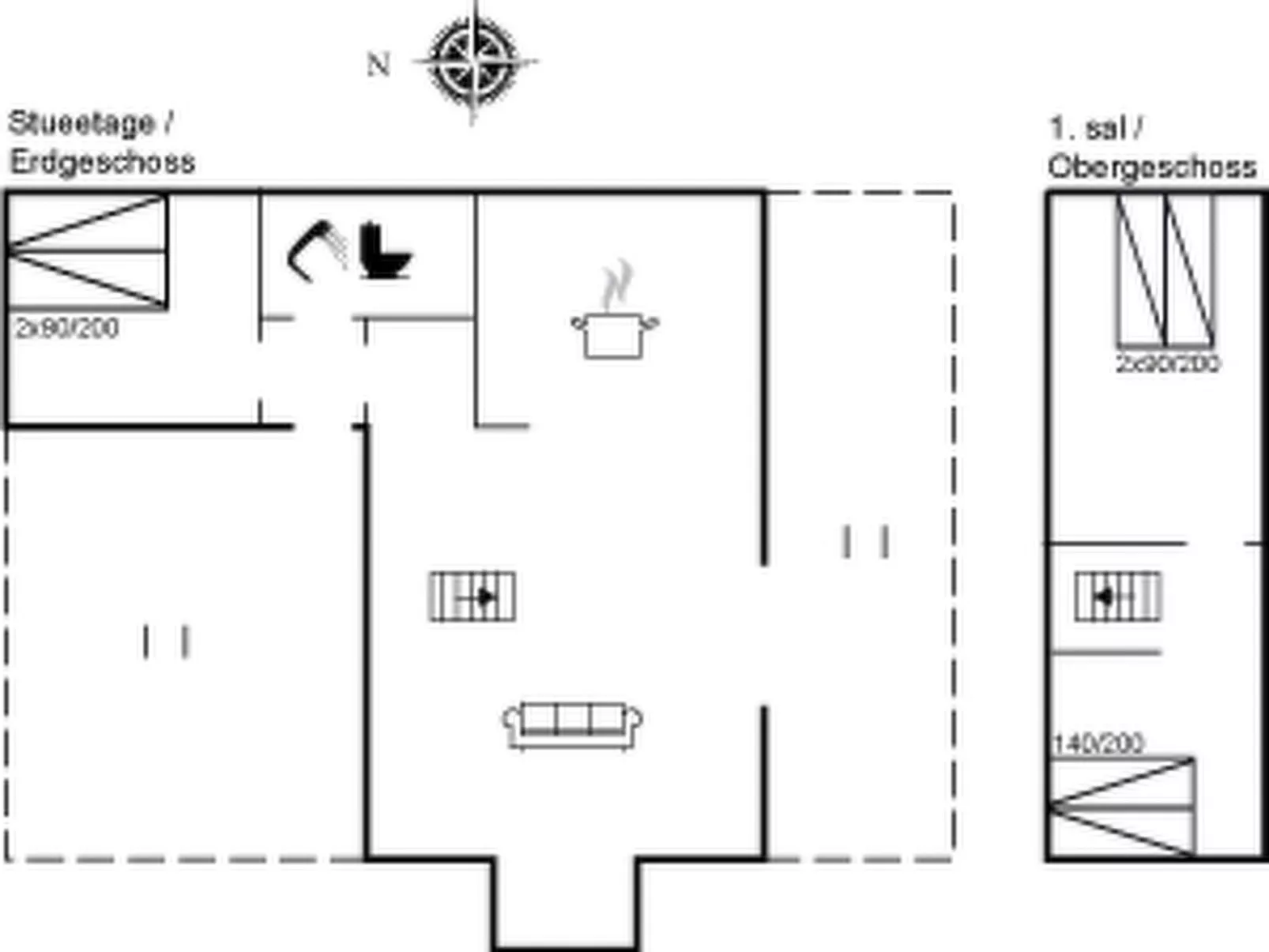 "Gunulf" - 150m from the sea-Inside