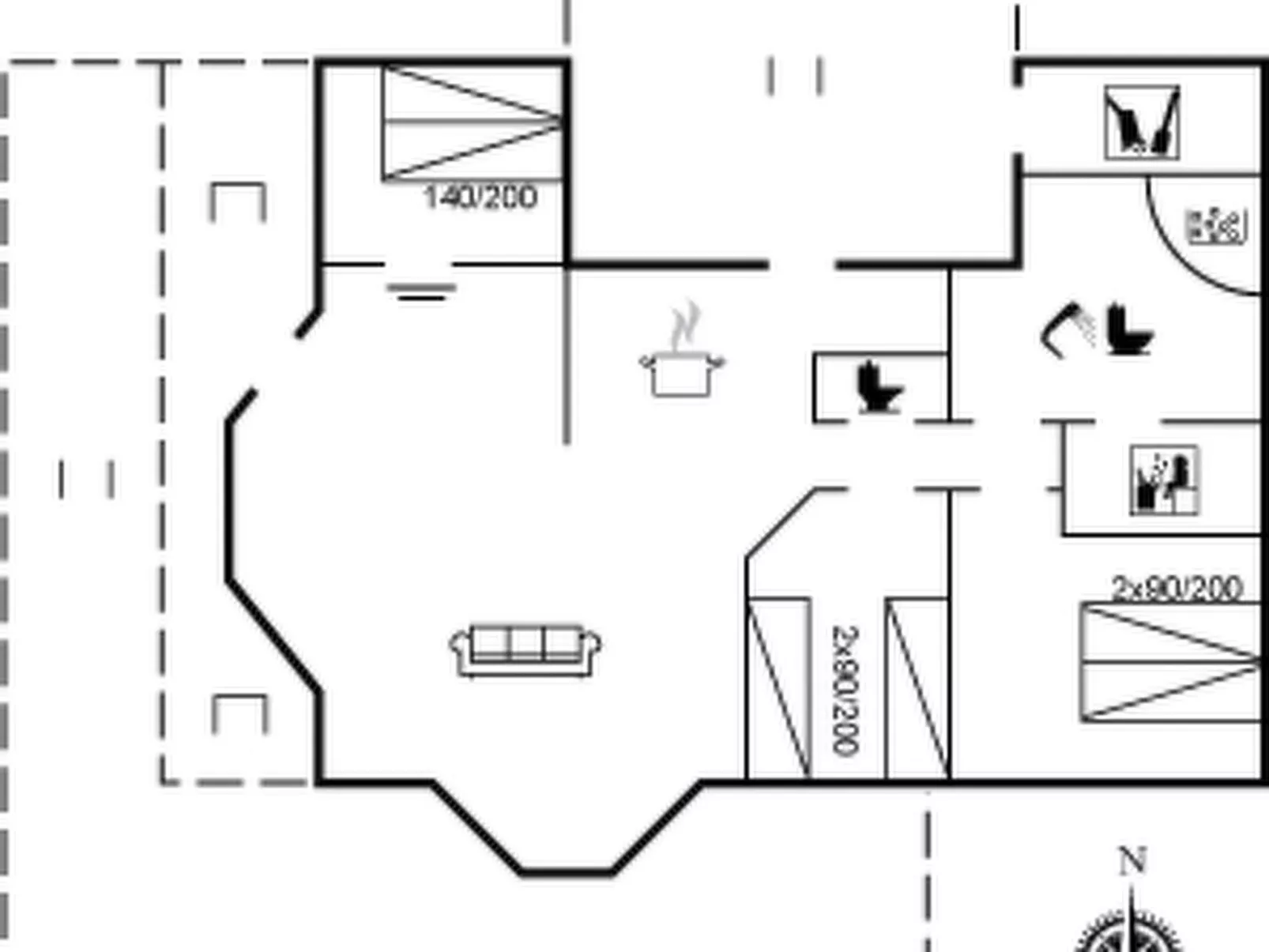 "Katla" - 400m from the sea-Inside