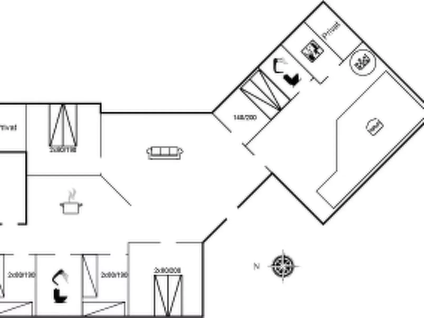 "Joakim" - 350m from the sea-Inside