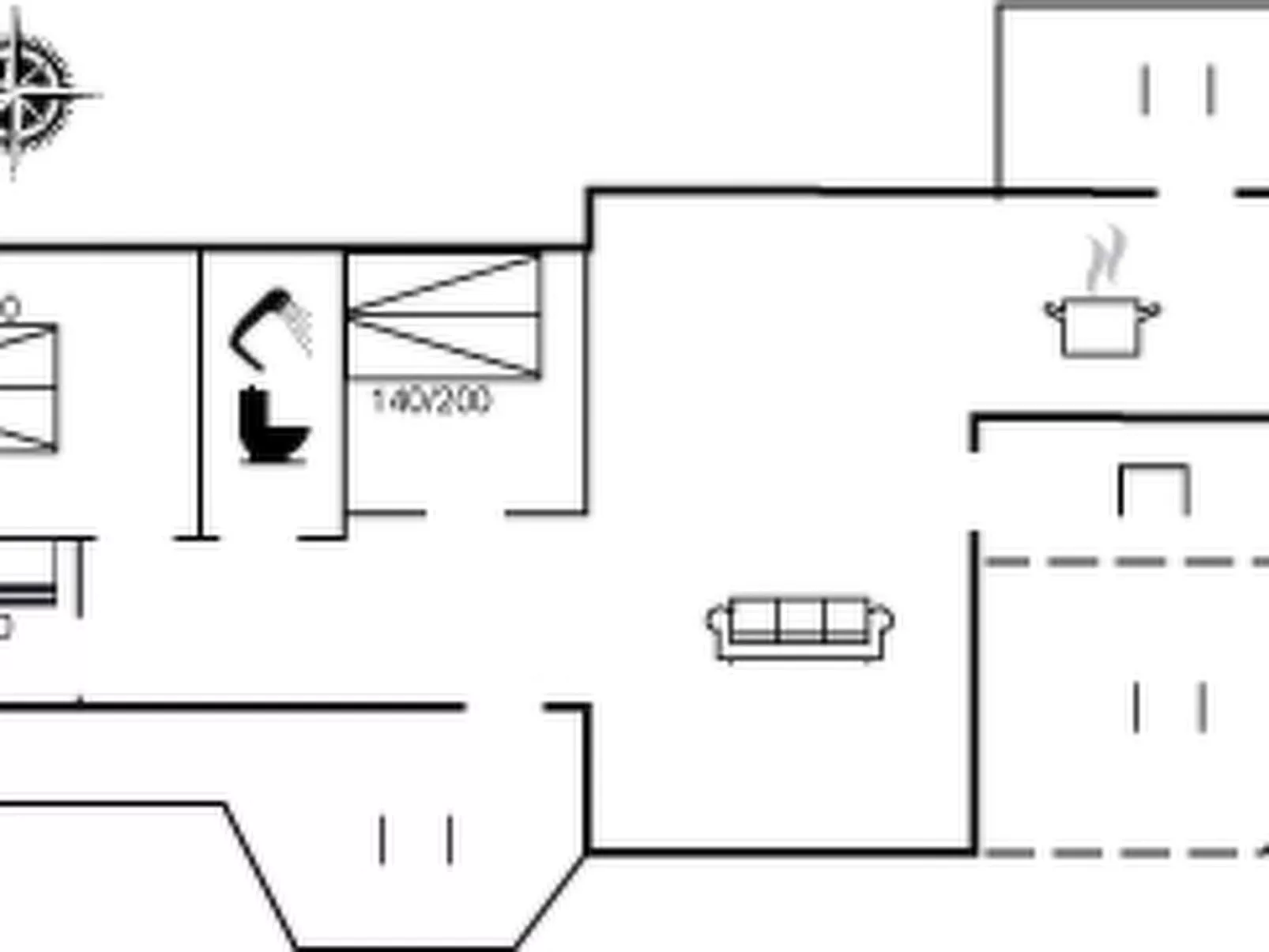 "Hilleborg" - 100m from the sea-Inside