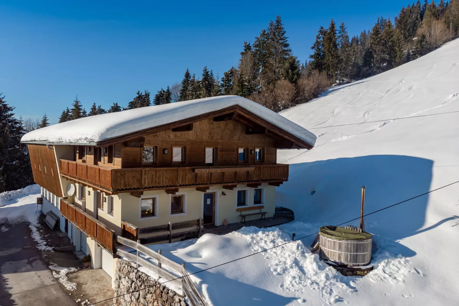 Chalet Hohe Salve-Extérieur hiver