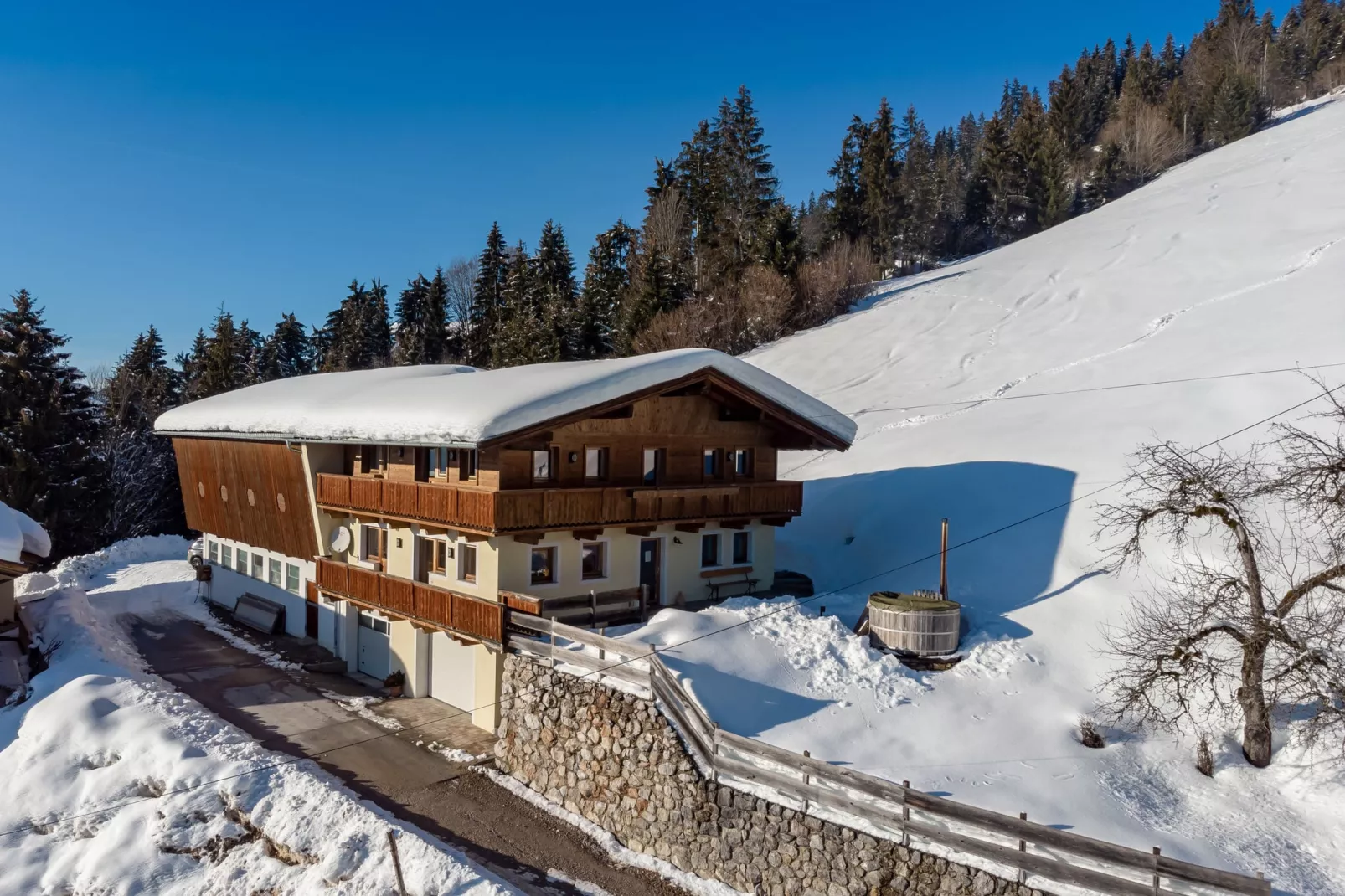 Chalet Hohe Salve-Extérieur hiver