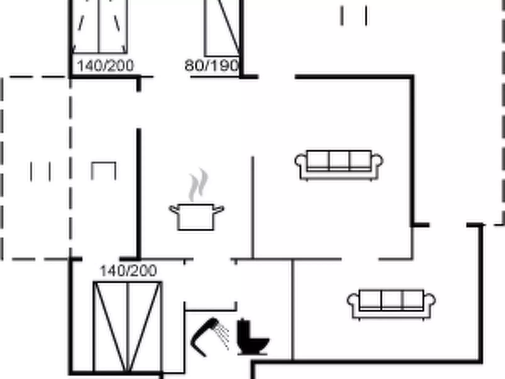 "Gangulf" - 150m from the sea-Inside