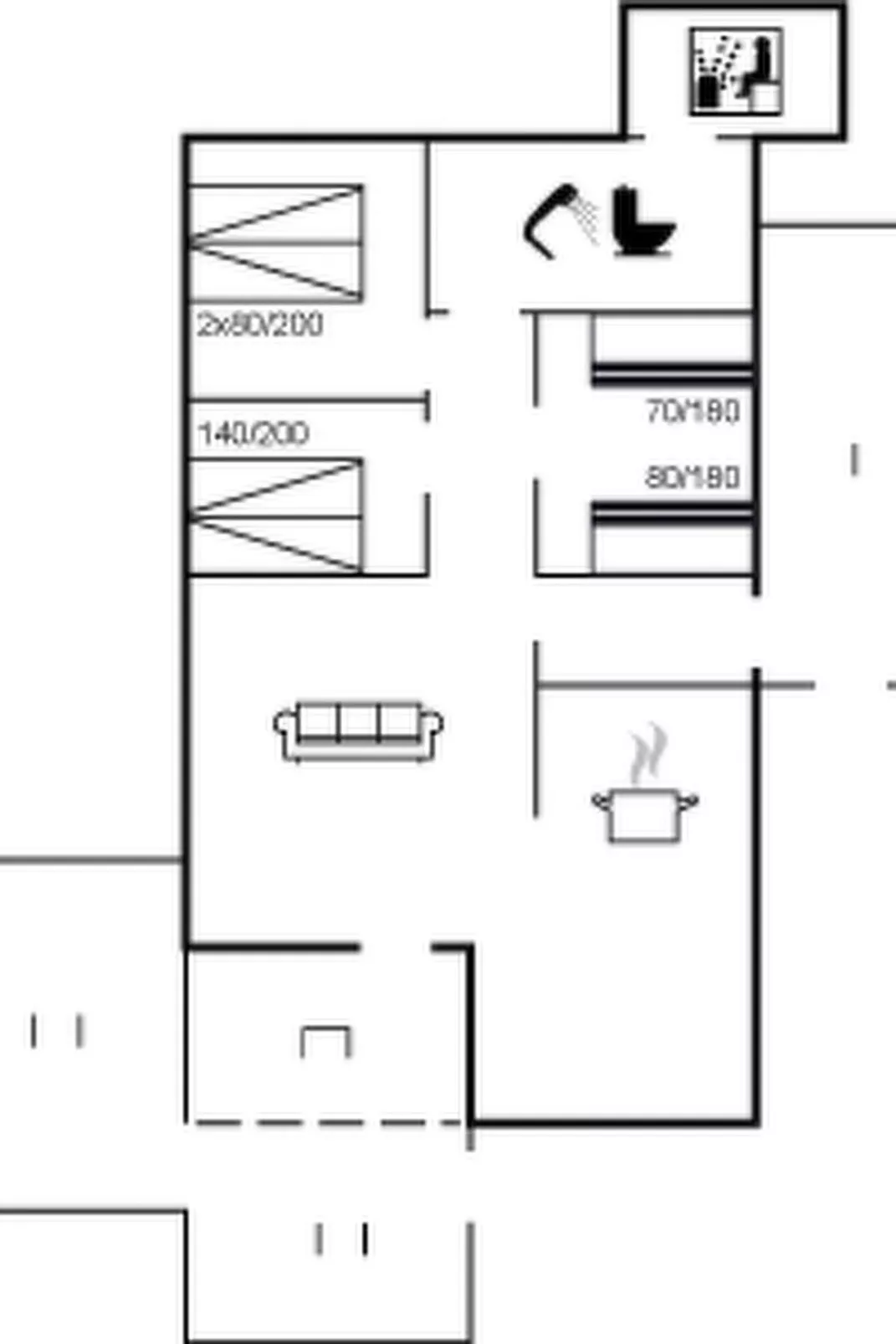 "Taina" - 1.1km from the sea-Inside