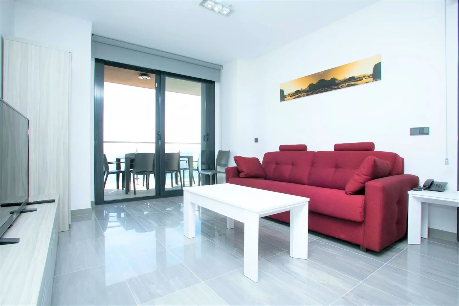 Apartamento con patio-Living room
