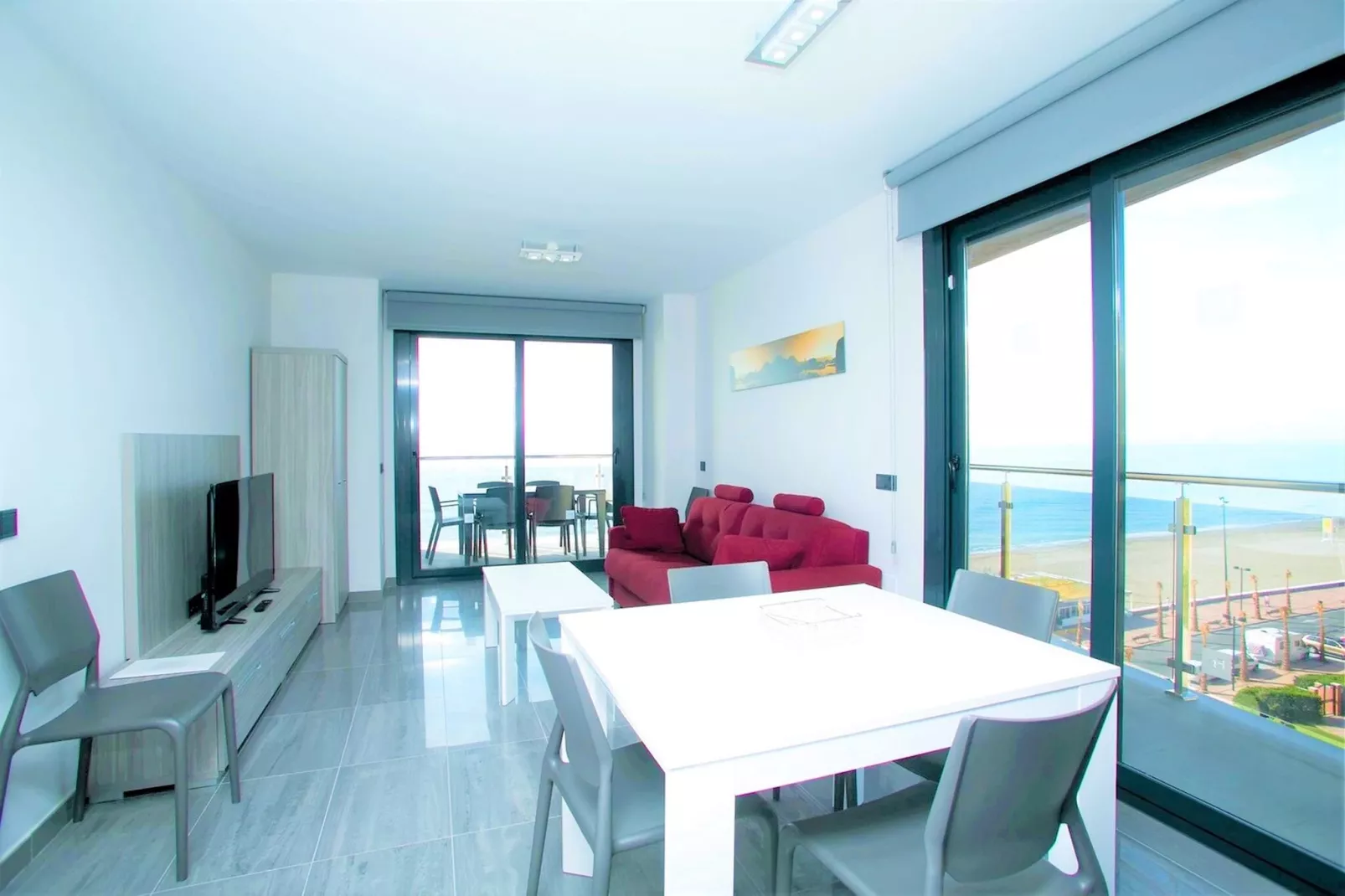 Apartamento con patio-Living room