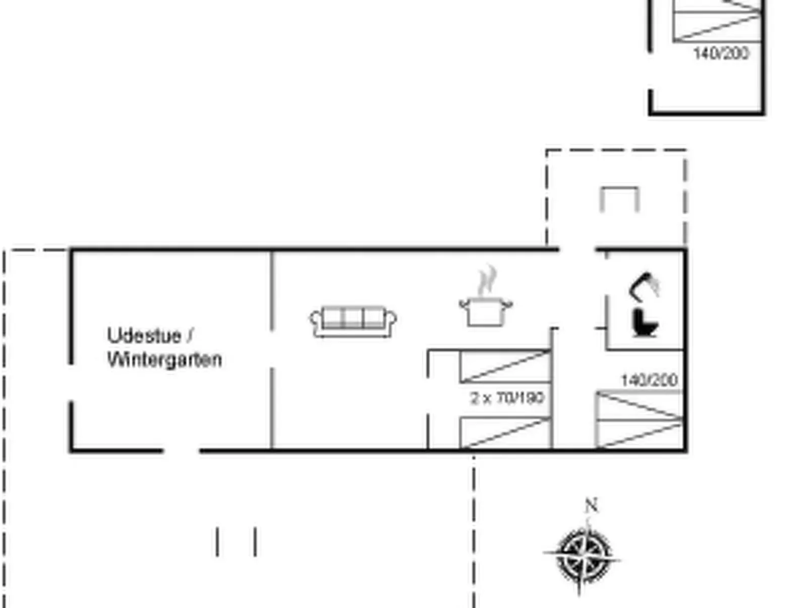 "Jytte" - 1.2km from the sea-Inside