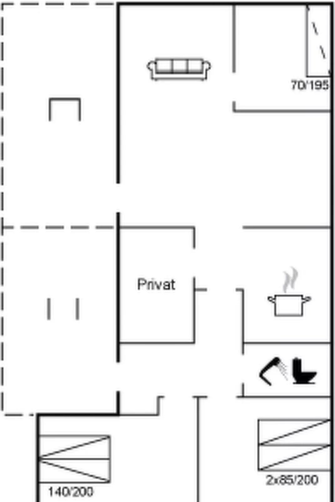 "Merit" - 800m from the sea-Inside