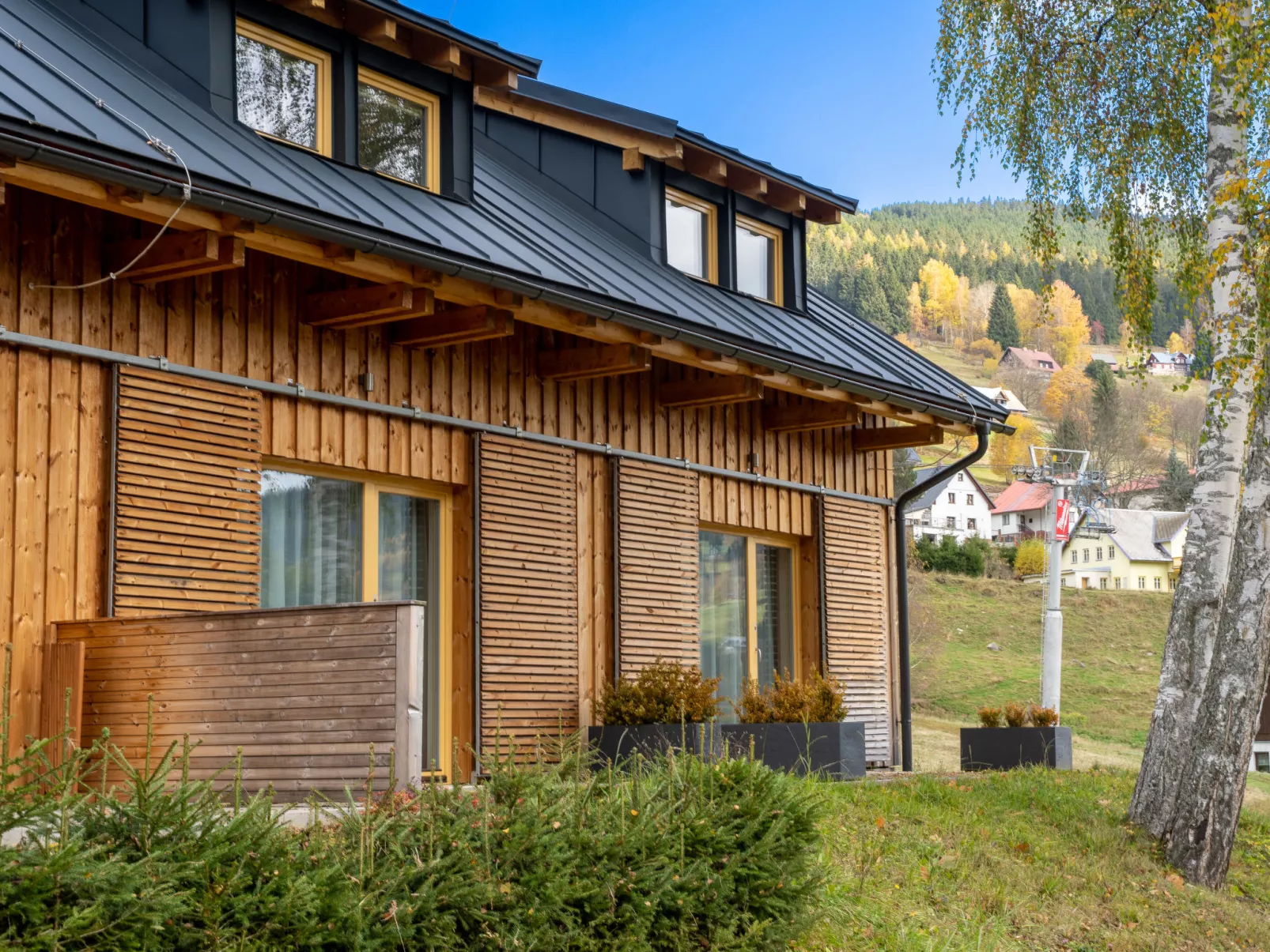 Ski-In Ski-Out Mountain Duplex Portášky3-Outside