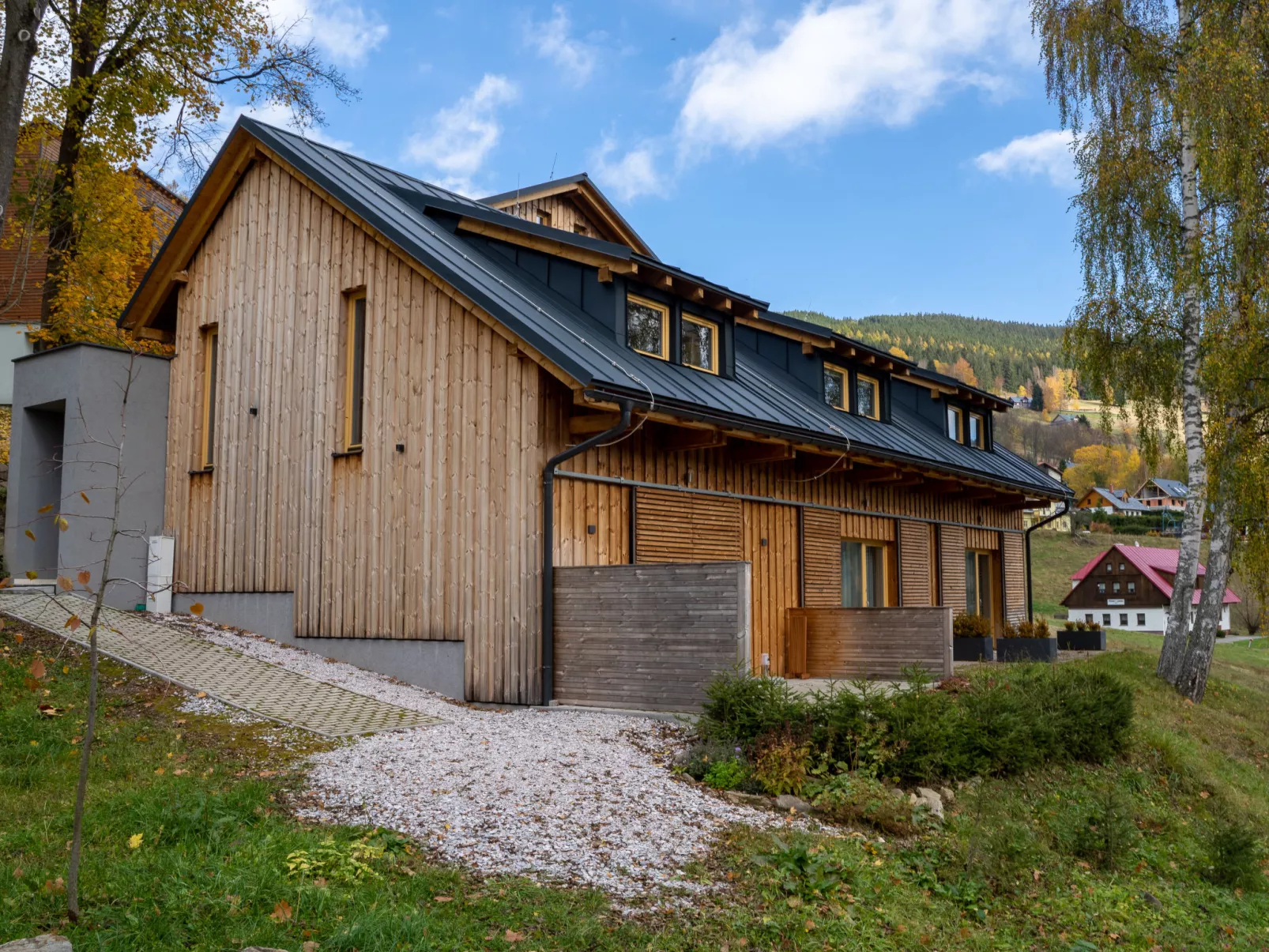 Ski-In Ski-Out Mountain Duplex Portášky3-Outside