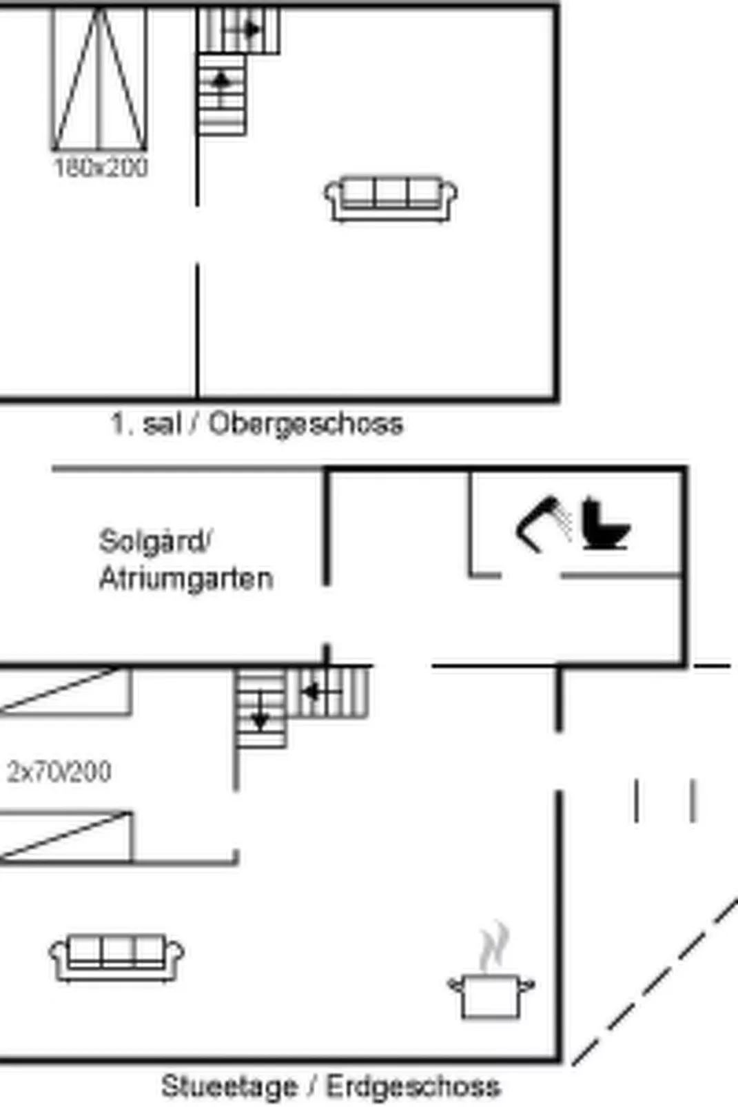 "Uschi" - 15m from the sea-Inside