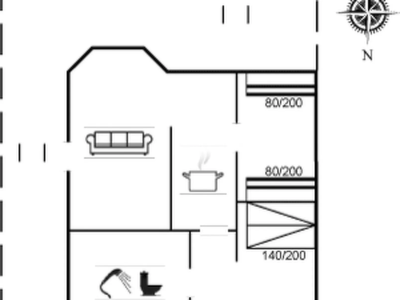 "Jorie" - 100m from the sea-Inside