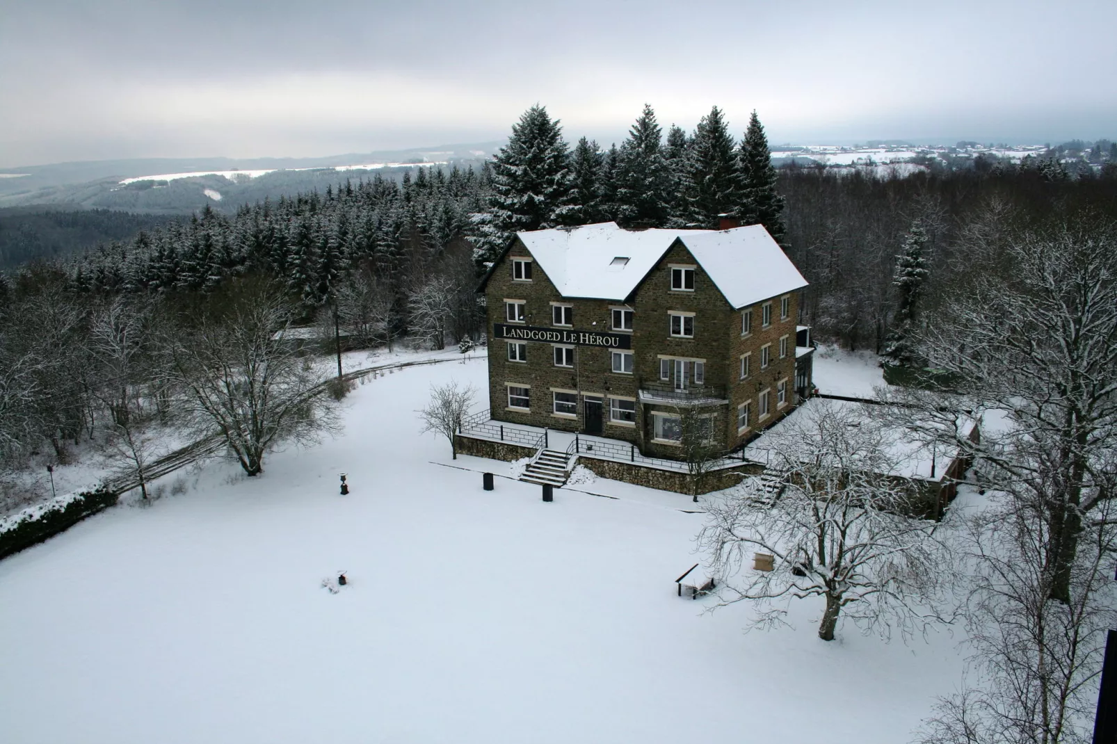 Ardennen Landgoed Le Herou-Extérieur hiver