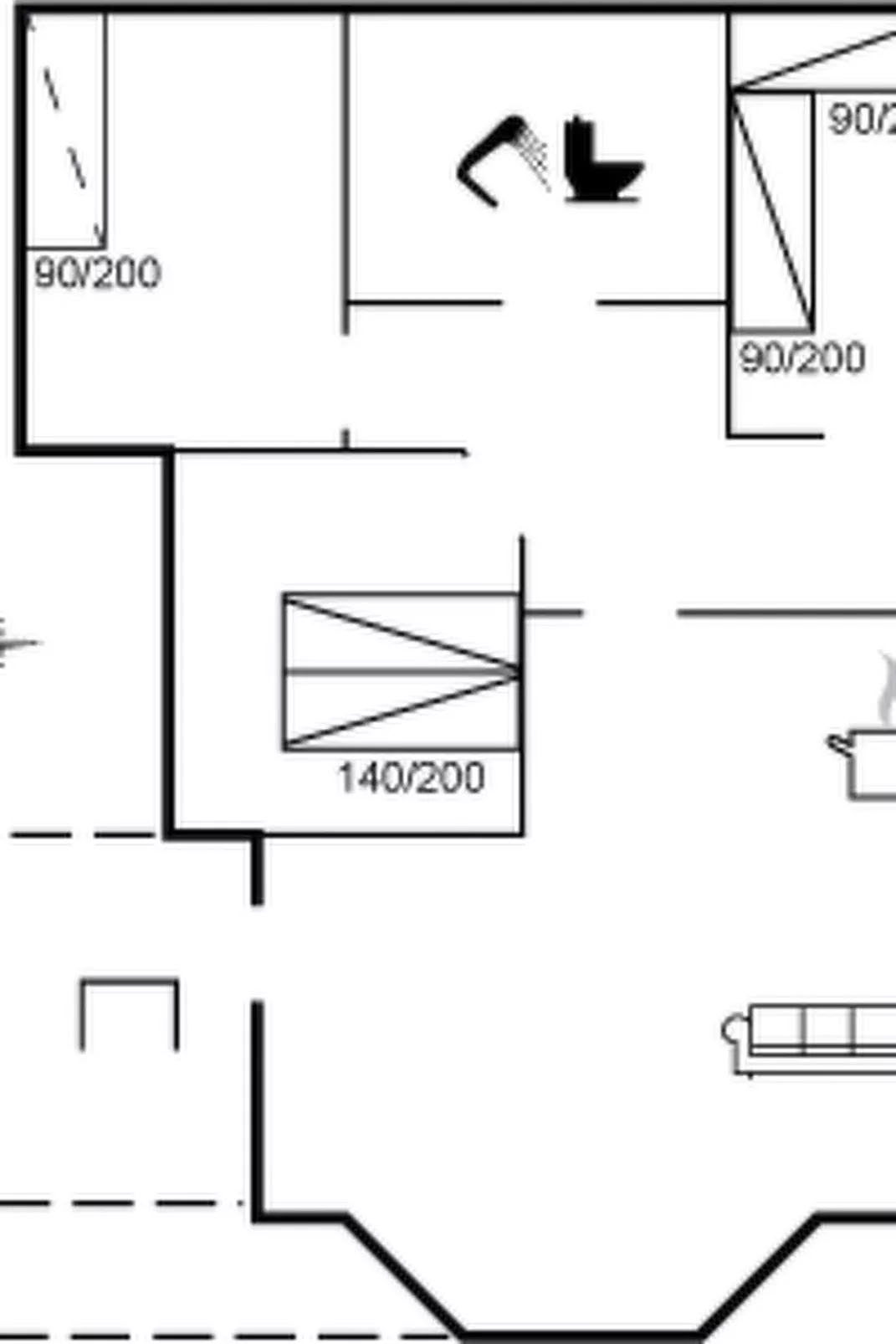 "Hwit" - 300m from the sea-Inside