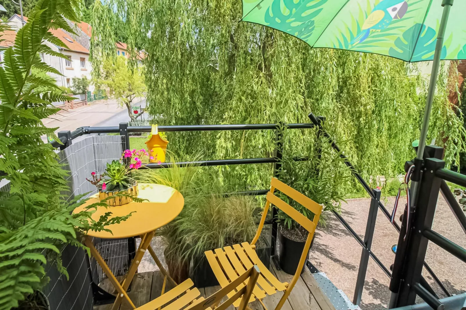 Le Nid du Crâ-Terrassenbalkon