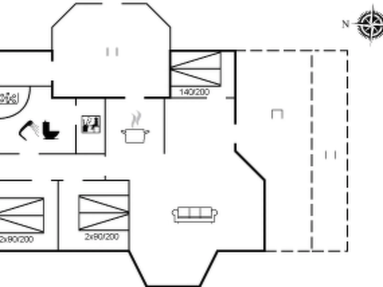 "Vilmar" - 1.2km from the sea-Inside