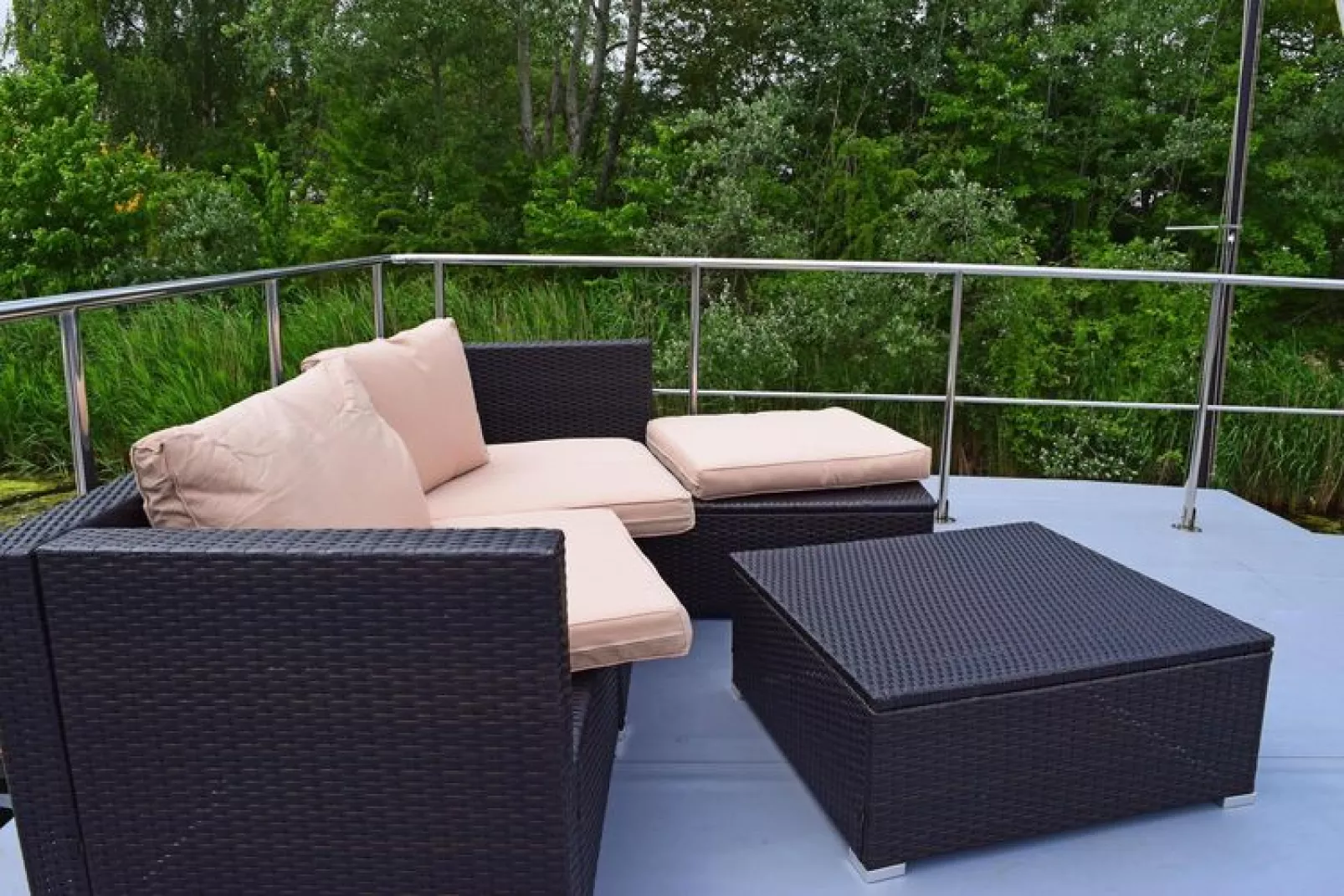 Hausboot Lina-Terrasse