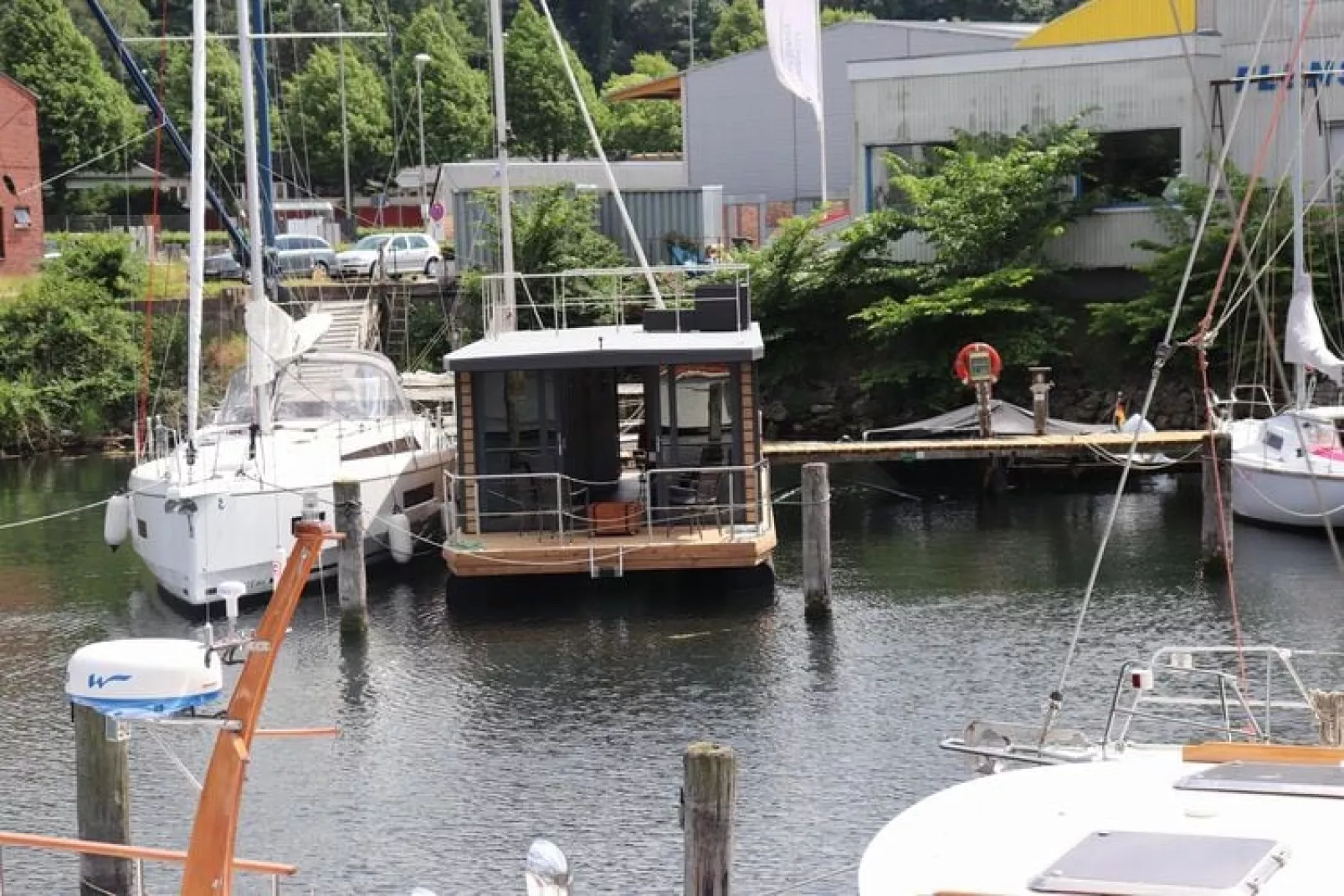 Hausboot Lina-Terrasse