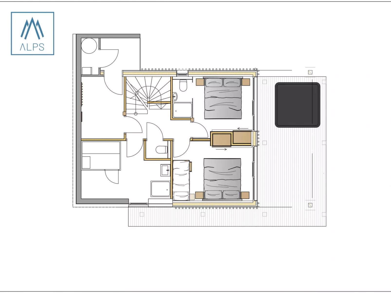 Premium mit 3 SZ,Sauna&Aussenbadewanne-Outside