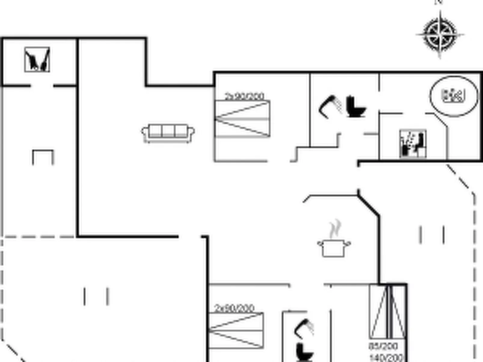 "Rink" - 150m from the sea-Inside